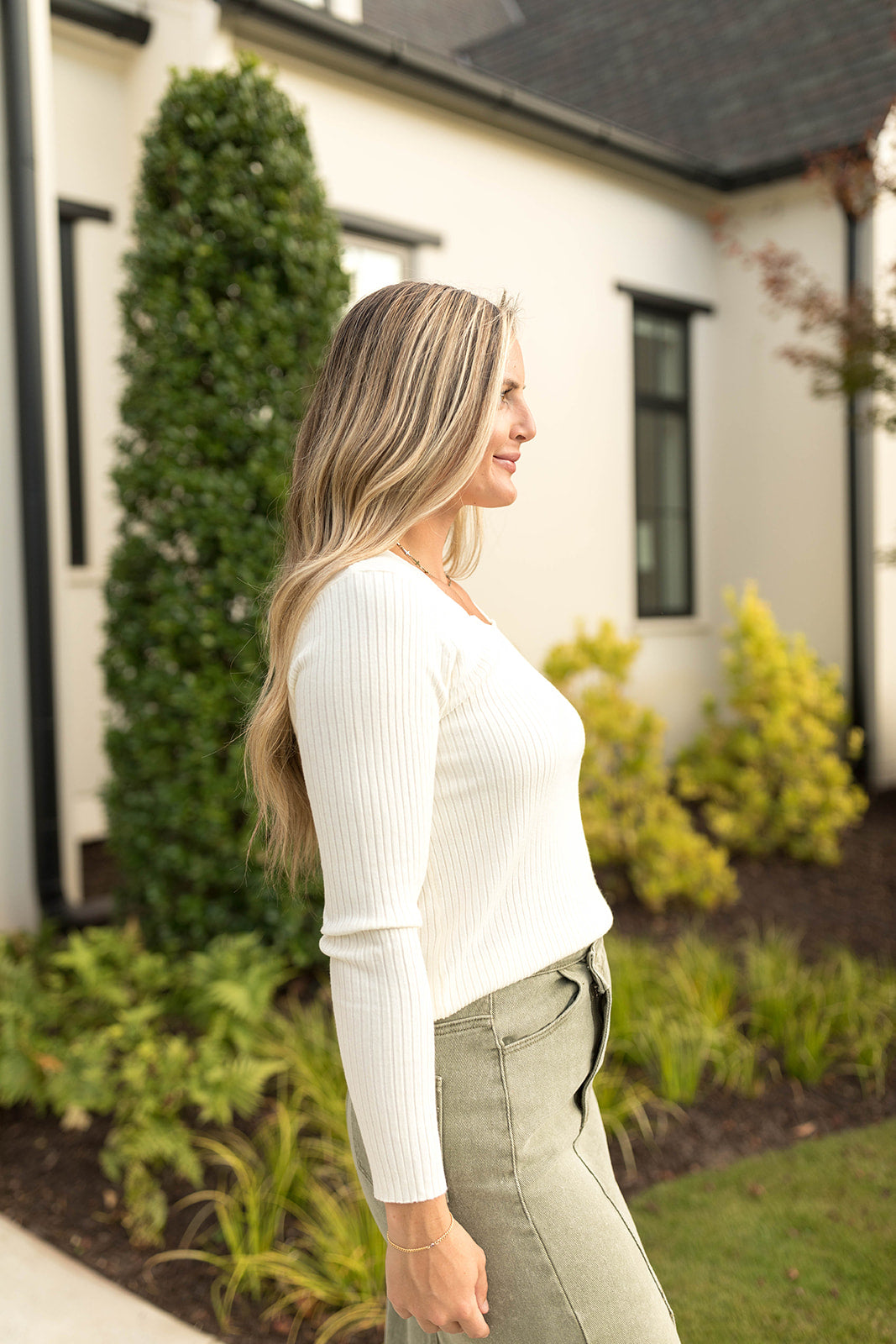 Square Neck Basic Tee